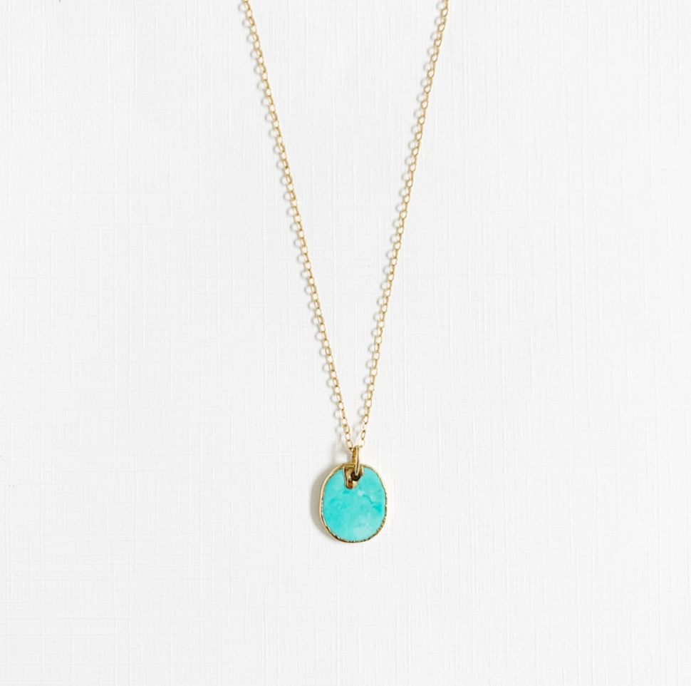 Free Spirit Turquoise Necklace Gold Filled