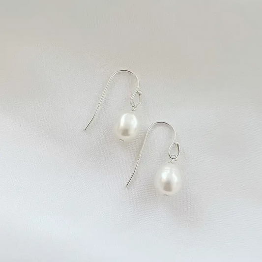 Kaia Freshwater Pearl Dangle Earrings Gold / Silver